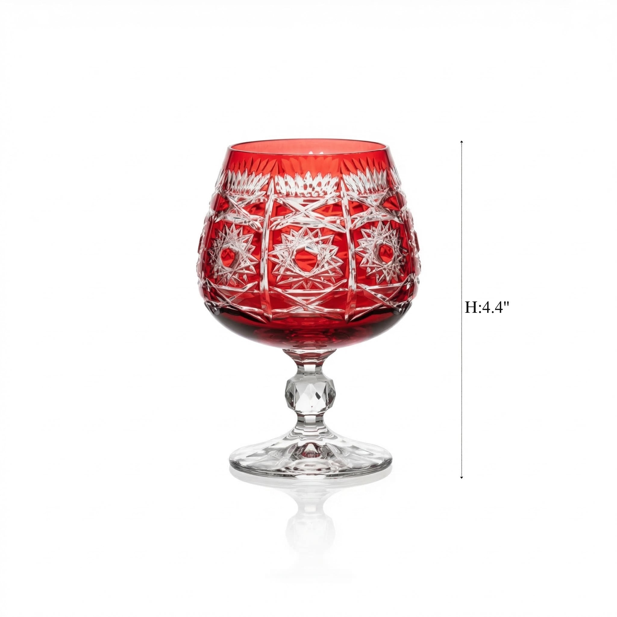 Pavo Cut Crystal Cognac Glass - Margerie Crystal USA