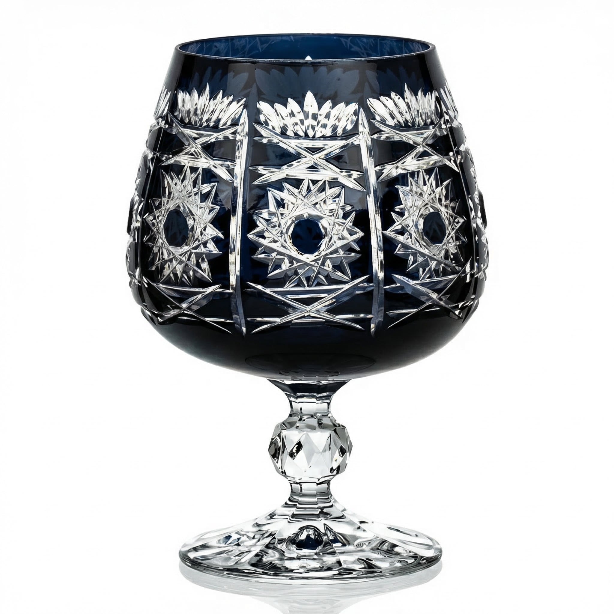 Pavo Cut Crystal Cognac Glass - Margerie Crystal USA