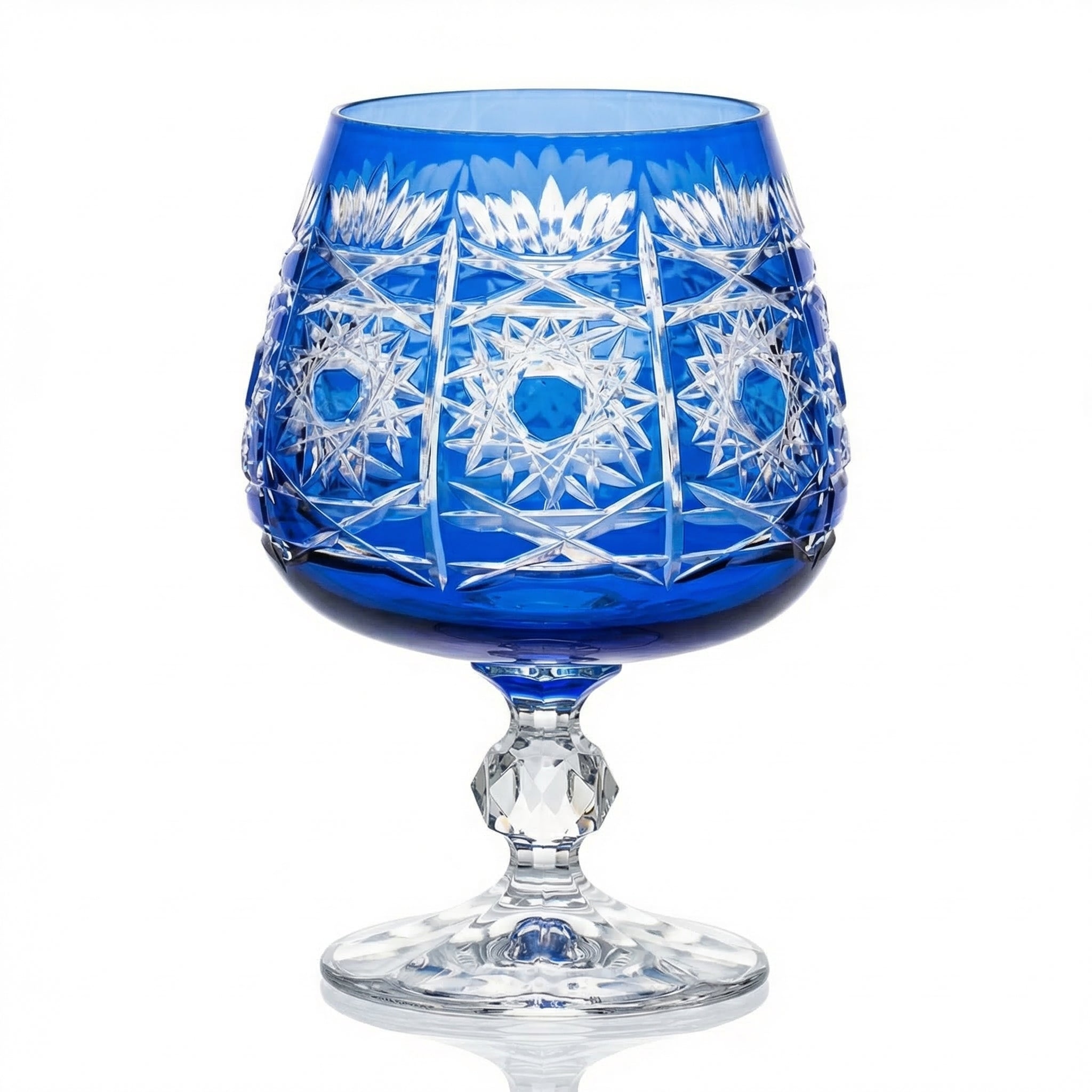 Pavo Cut Crystal Cognac Glass - Margerie Crystal USA