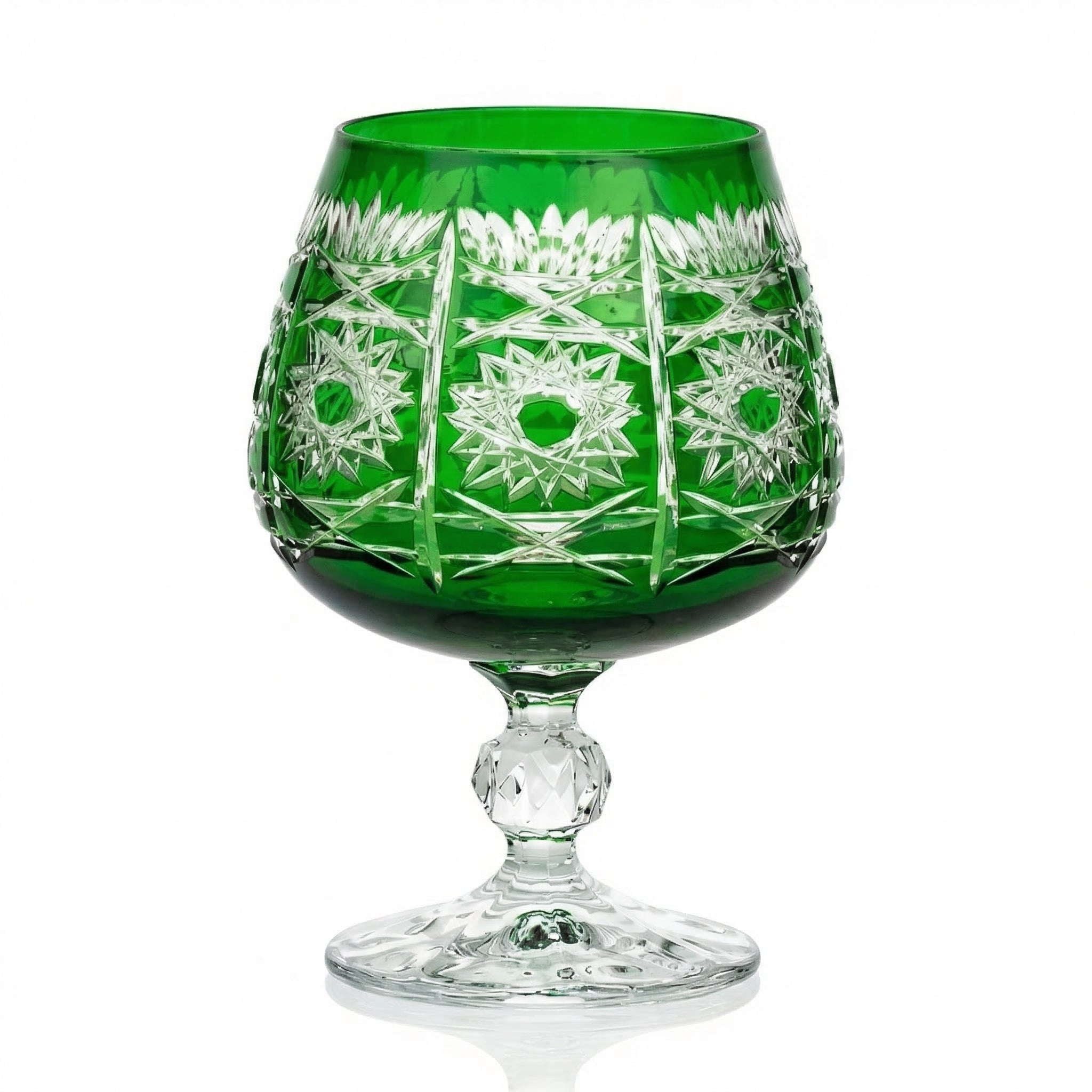 Pavo Cut Crystal Cognac Glass - Margerie Crystal USA