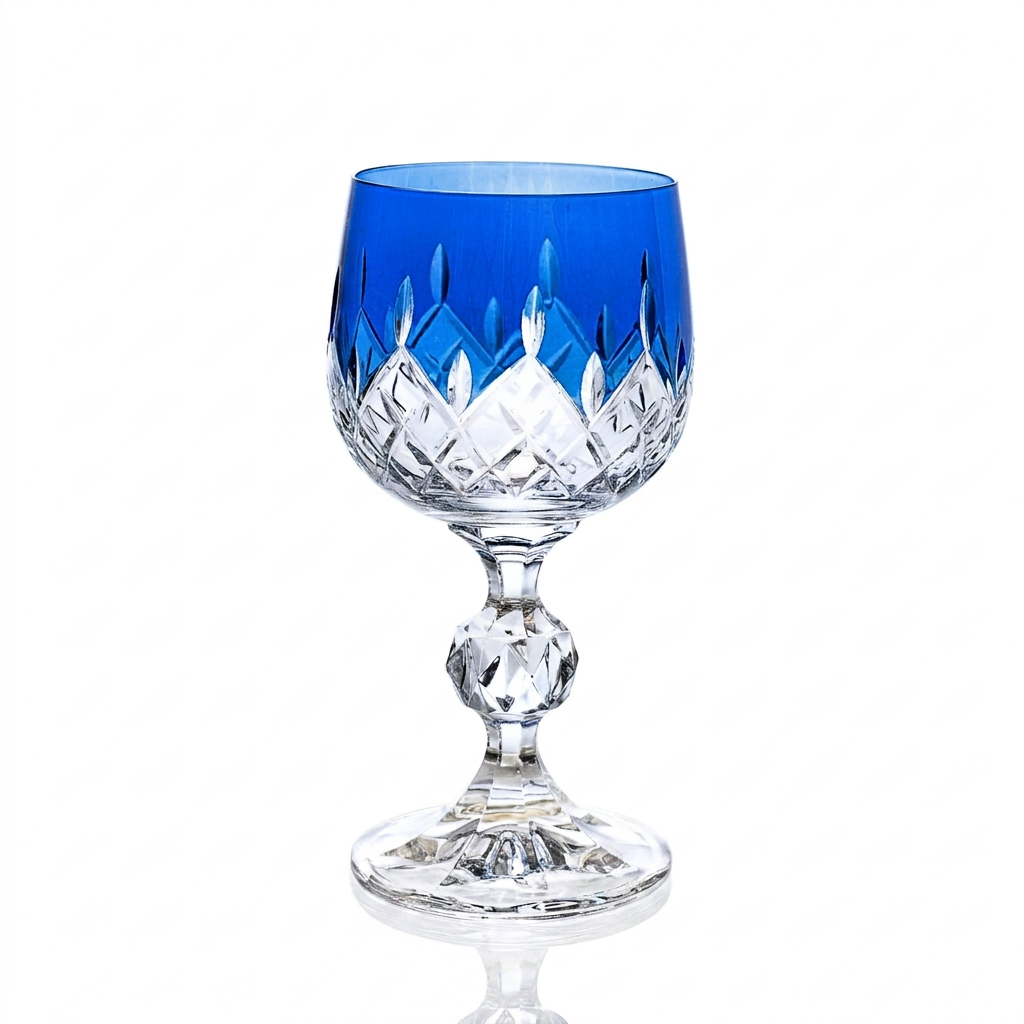 Verre à pied en cristallin taillé Aria