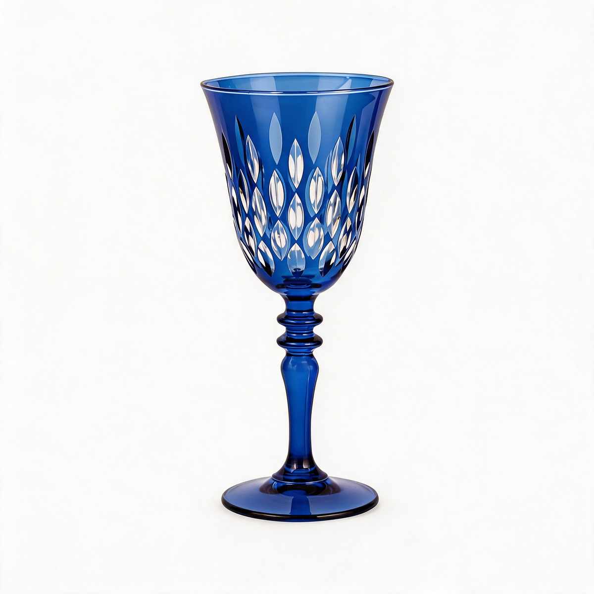 Verre à vin en cristallin taillé Royal