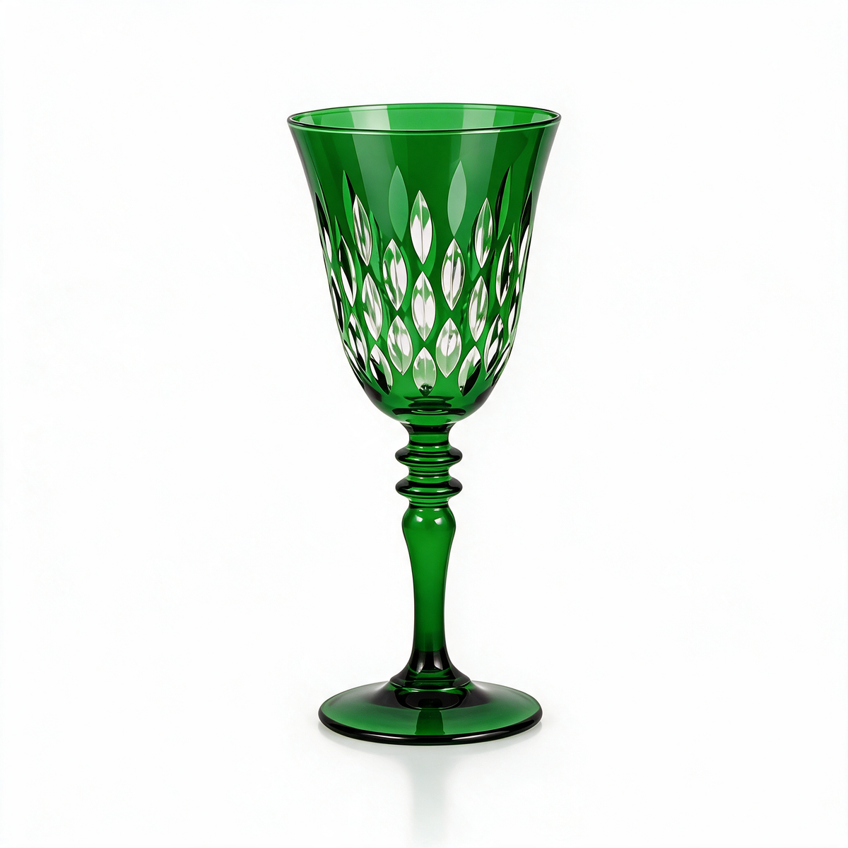 Verre à vin en cristallin taillé Royal