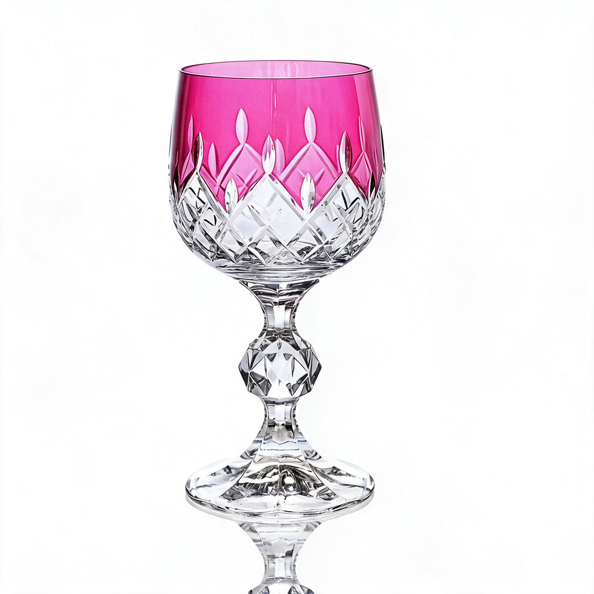 Verre à pied en cristallin taillé Aria