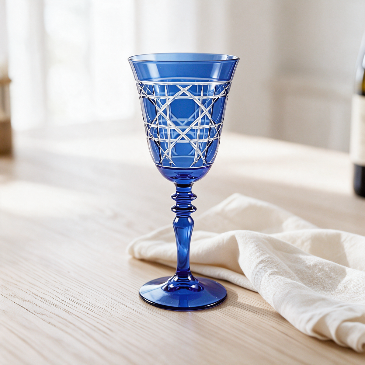 Gloria Cut Crystal Wine Glass - Margerie Crystal USA