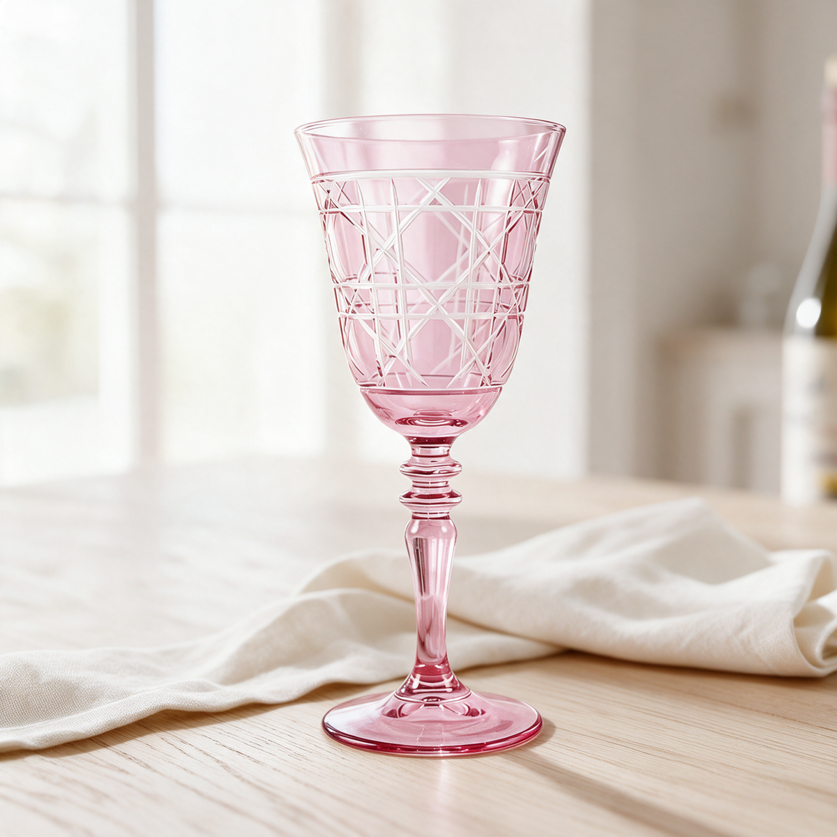 Gloria Cut Crystal Wine Glass - Margerie Crystal USA