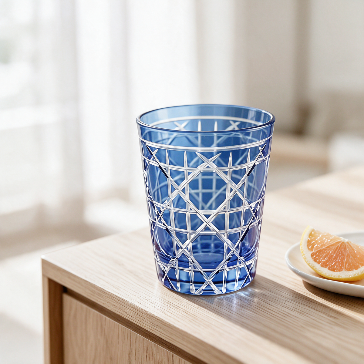 Gloria Cut Crystal Tumbler - Margerie Crystal USA