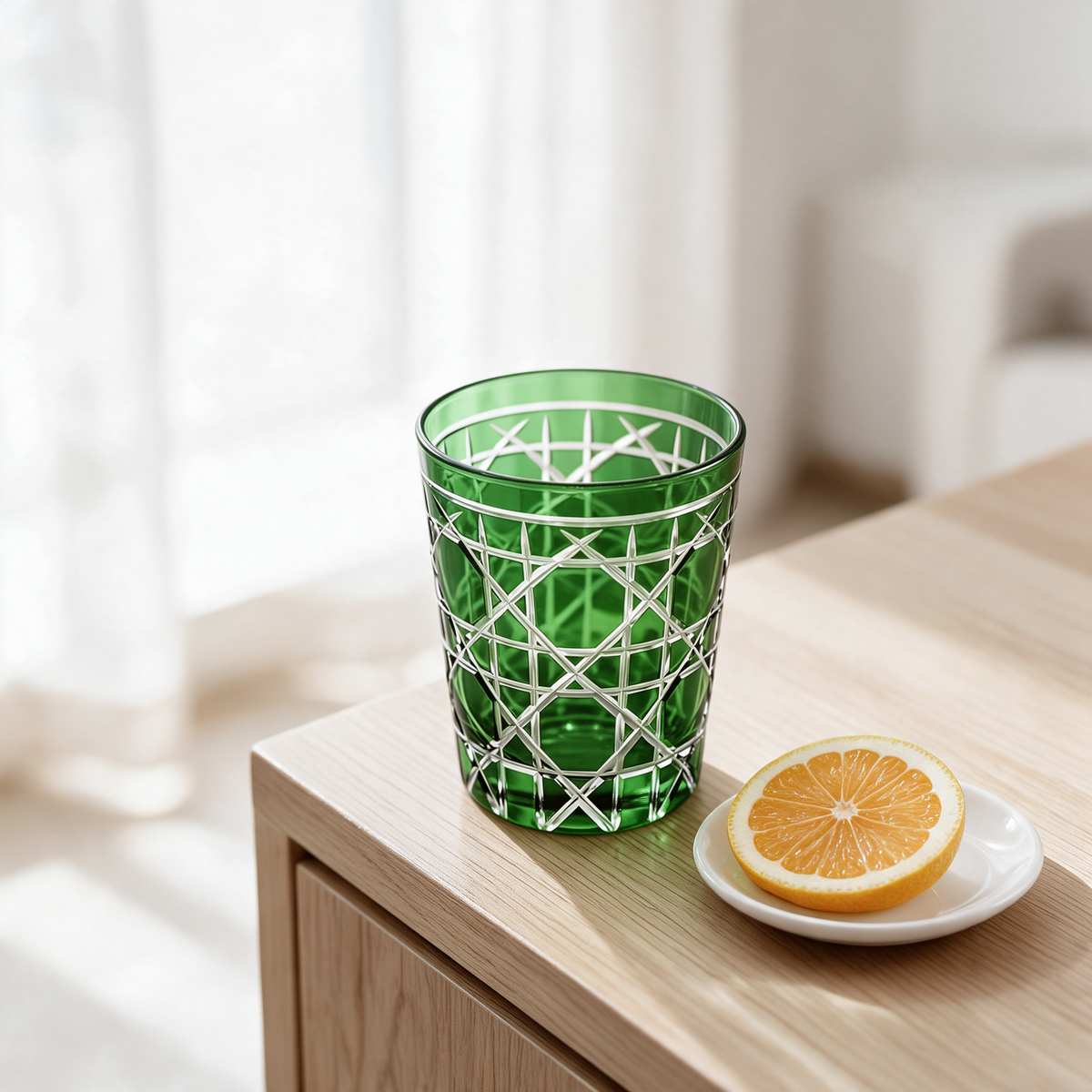 Gloria Cut Crystal Tumbler - Margerie Crystal USA