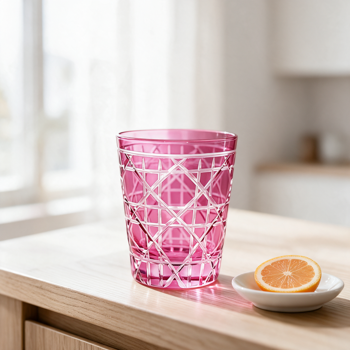 Gloria Cut Crystal Tumbler - Margerie Crystal USA