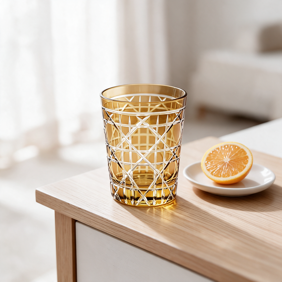 Gloria Cut Crystal Tumbler - Margerie Crystal USA