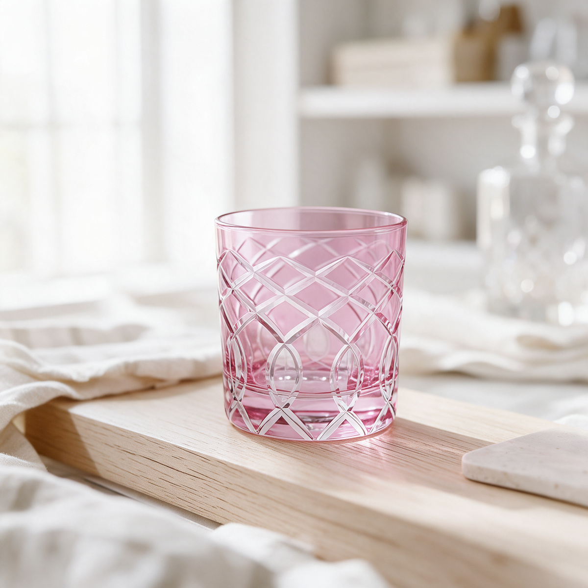 Heritage Old Fashioned Whiskey Glass - Margerie Crystal USA