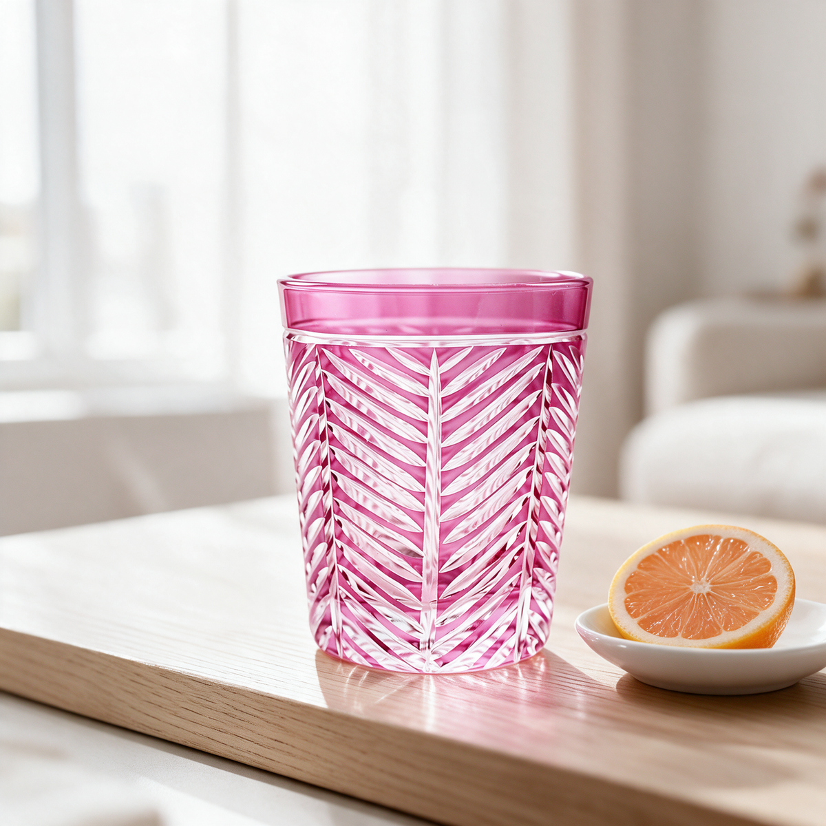 Lanza Cut Crystal Tumbler - Margerie Crystal USA