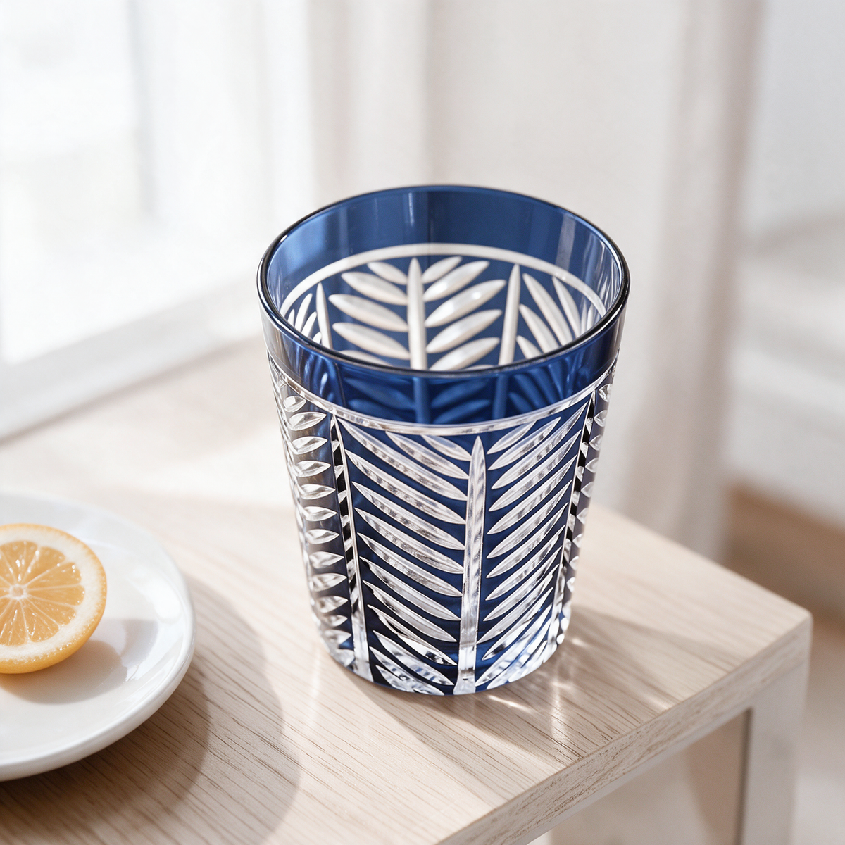 Lanza Cut Crystal Tumbler - Margerie Crystal USA