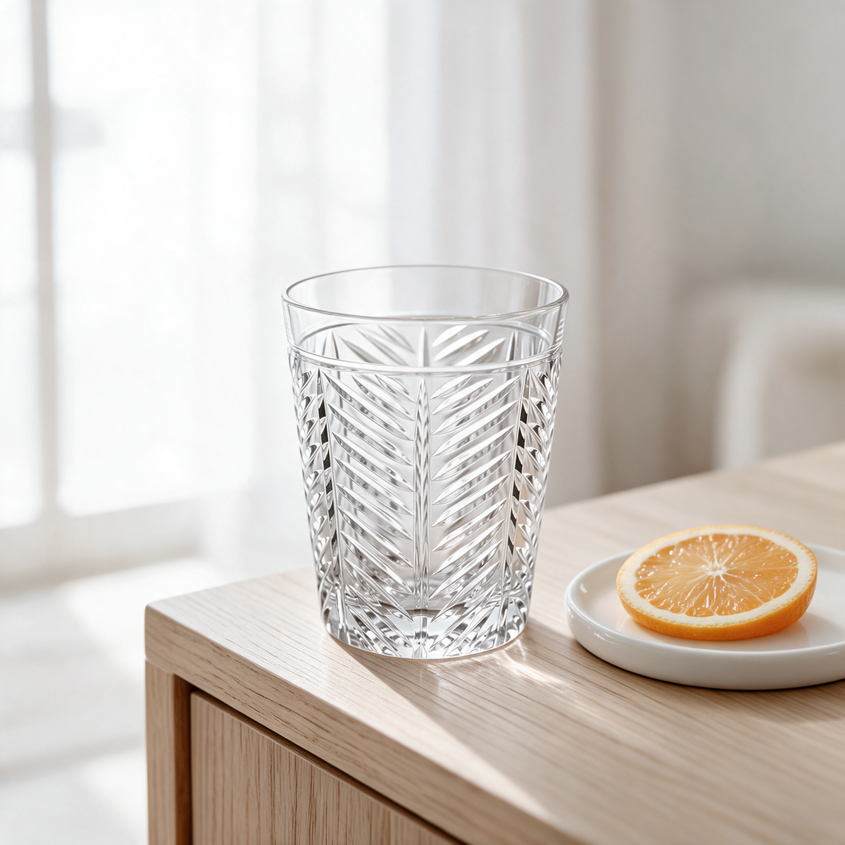 Lanza Cut Crystal Tumbler - Margerie Crystal USA