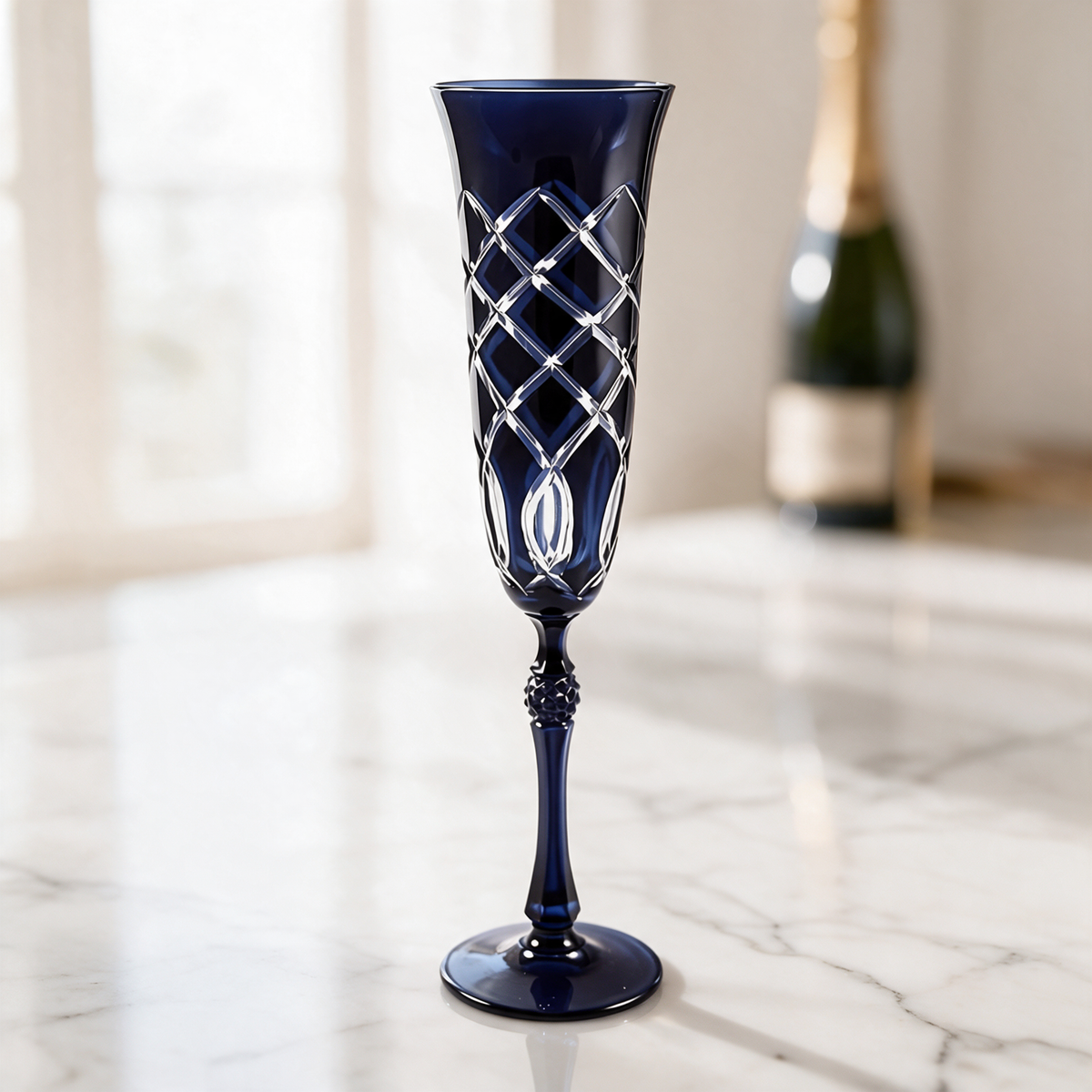 Heritage Champagne Flute - Margerie Crystal USA