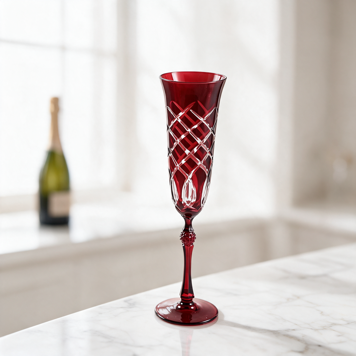 Heritage Champagne Flute - Margerie Crystal USA