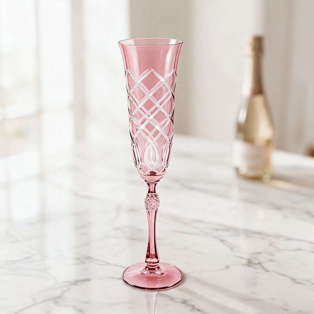 Heritage Champagne Flute - Margerie Crystal USA