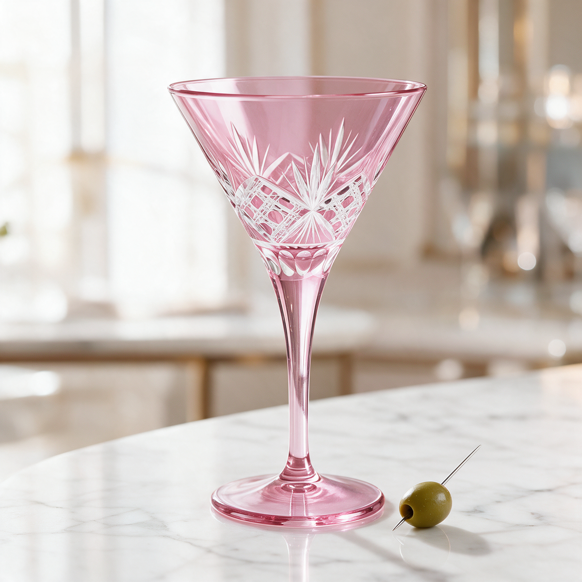 Victorian Cut Martini Glass