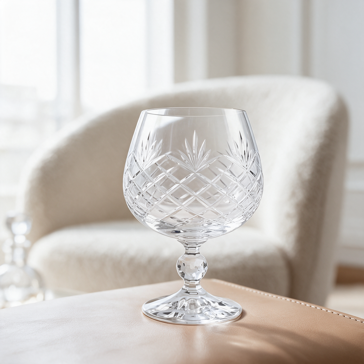 Ara Cut Crystal Cognac Glass