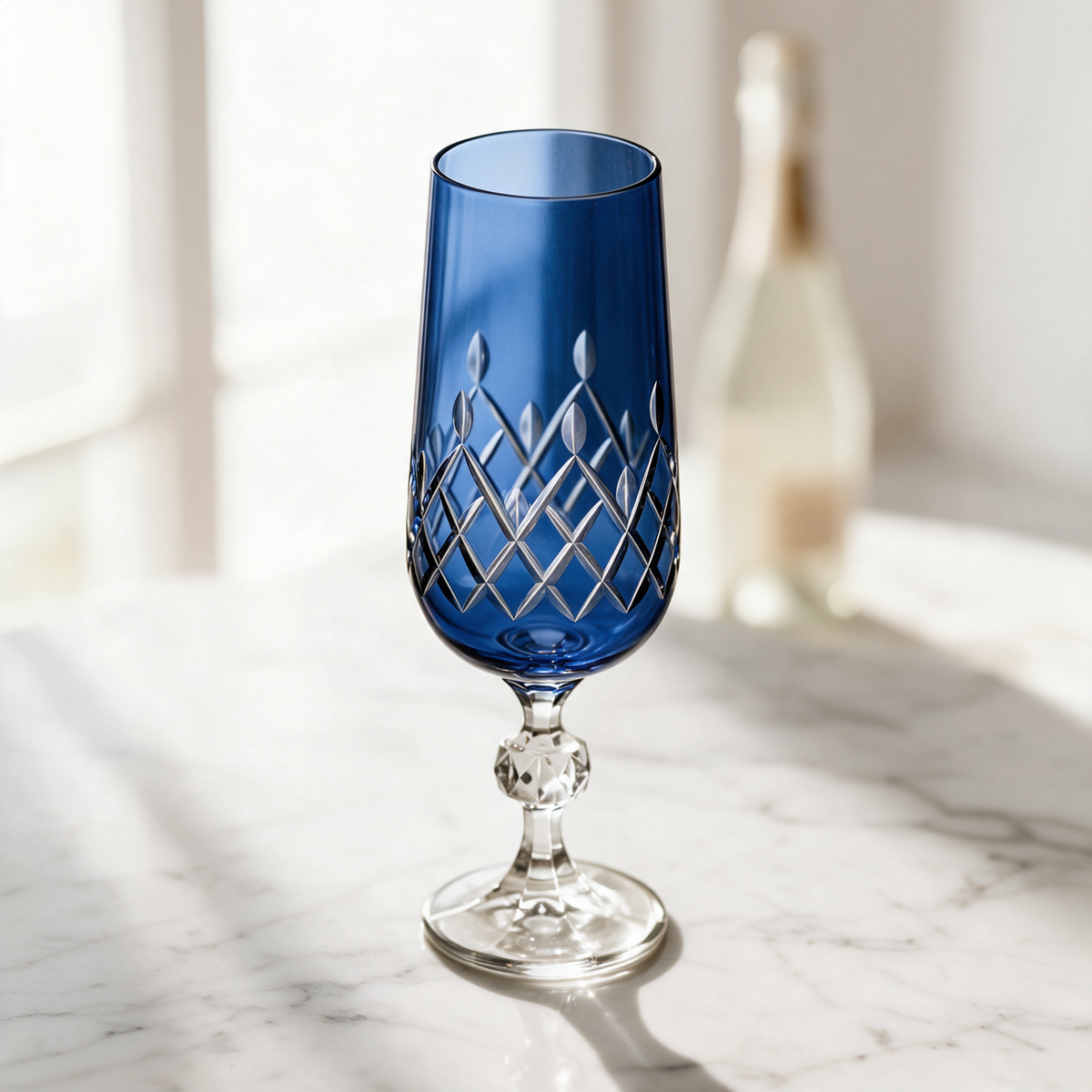 Aria Cut Crystal Champagne Flute