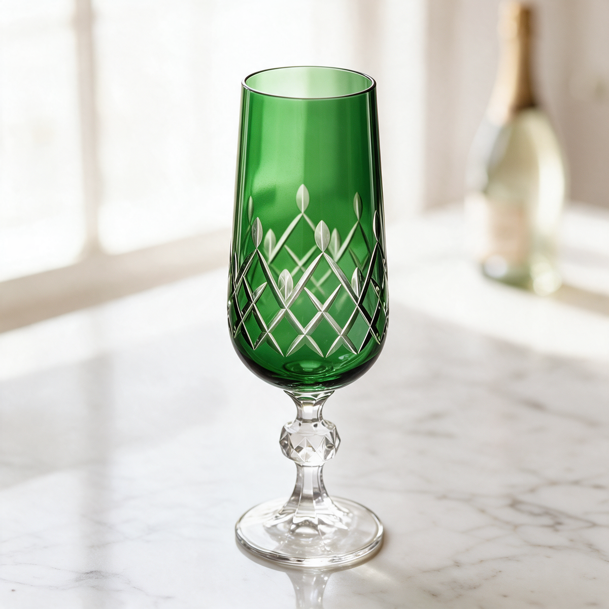 Aria Cut Crystal Champagne Flute