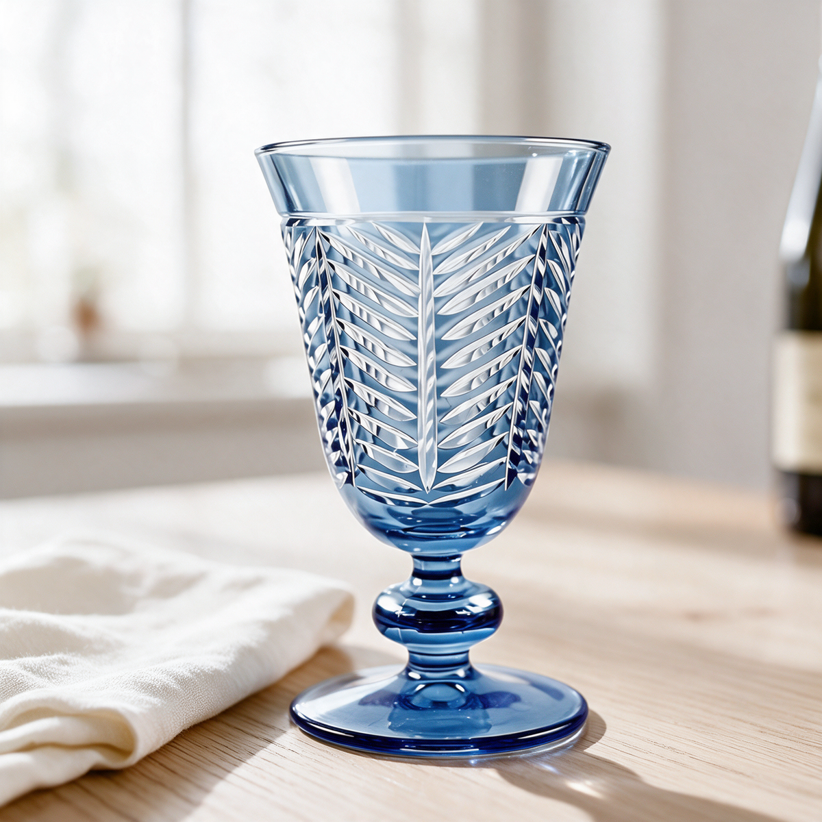 Lanza Cut Crystal Wine Goblet