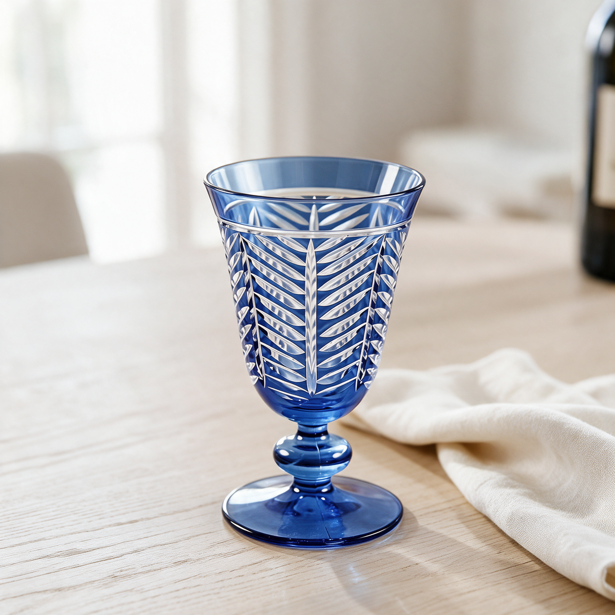 Lanza Cut Crystal Wine Goblet