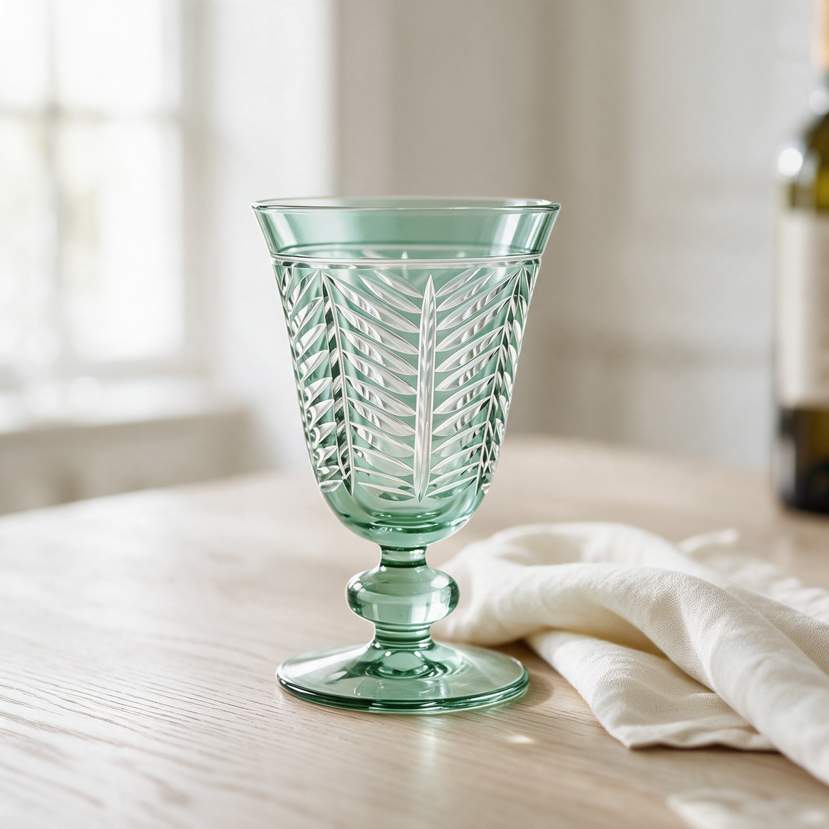 Lanza Cut Crystal Wine Goblet