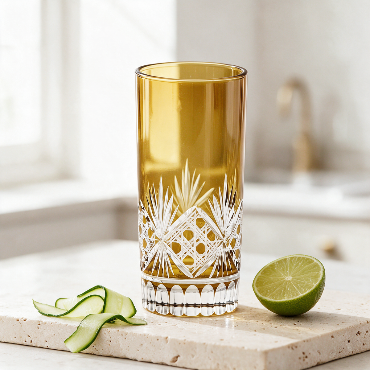 Victorian Cut HighBall Glass