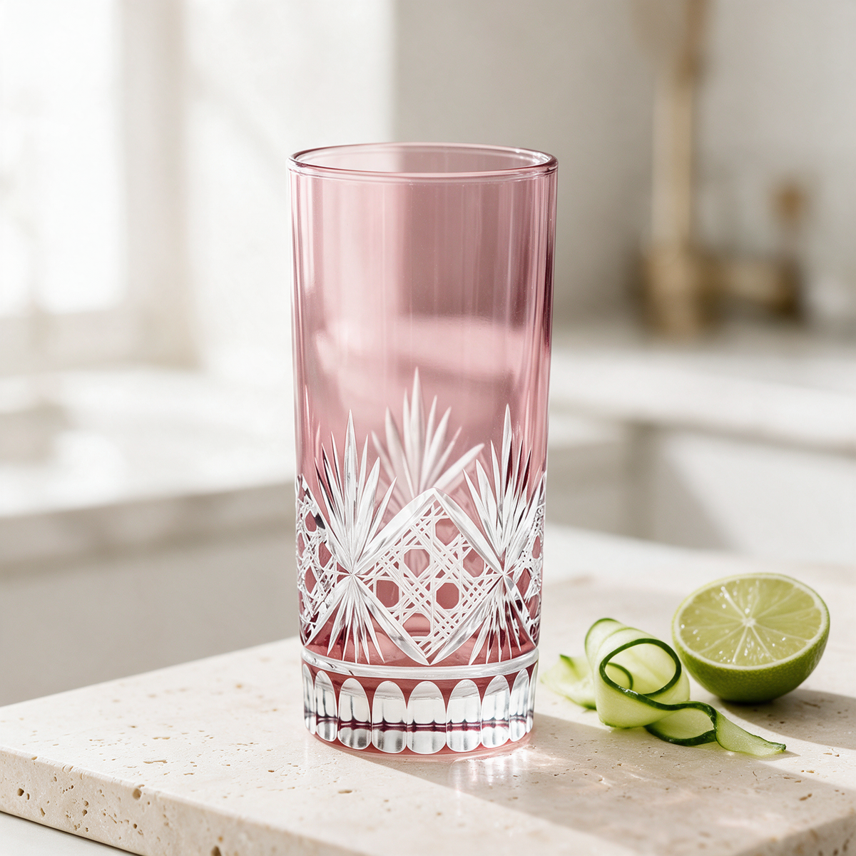 Victorian Cut HighBall Glass