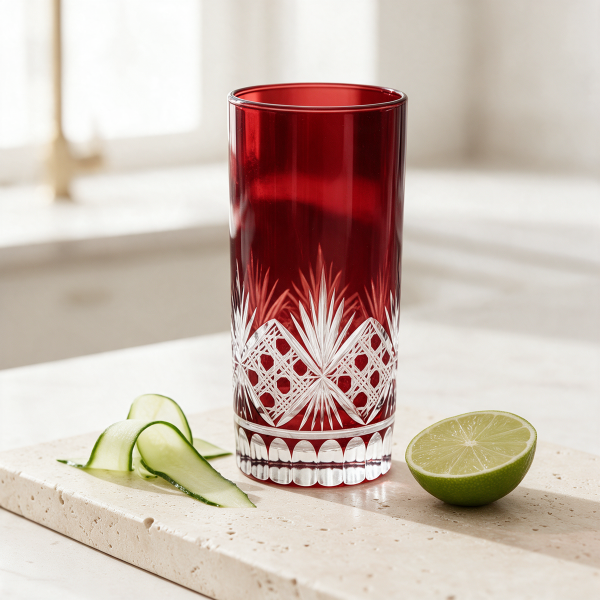 Victorian Cut HighBall Glass
