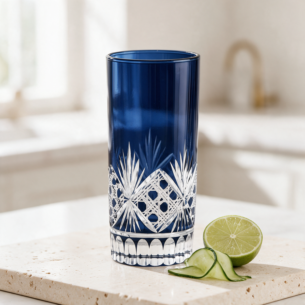 Victorian Cut HighBall Glass