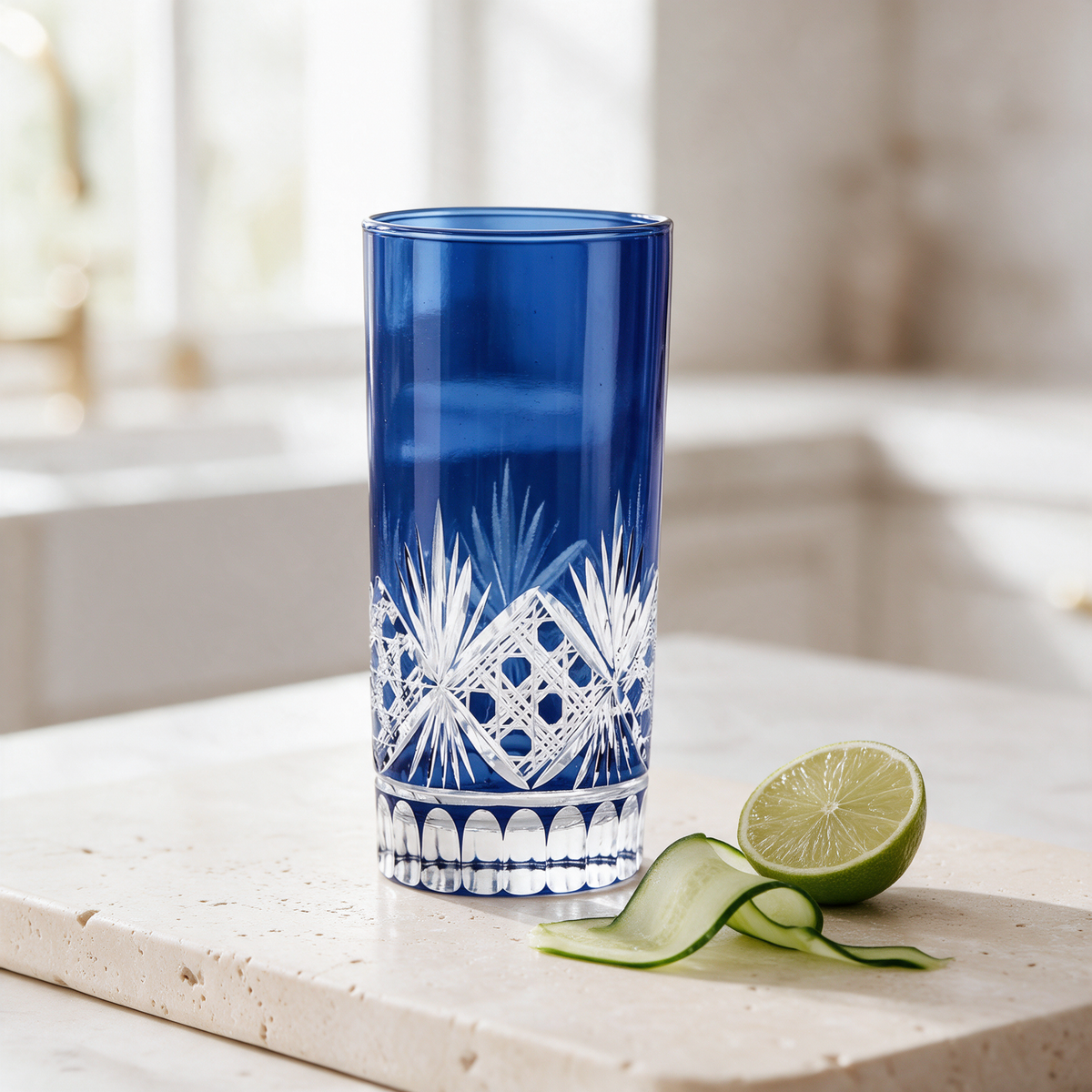 Victorian Cut HighBall Glass
