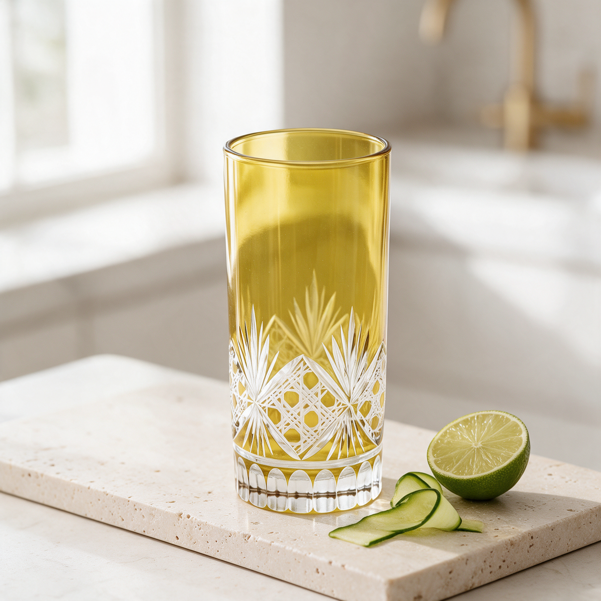 Victorian Cut HighBall Glass