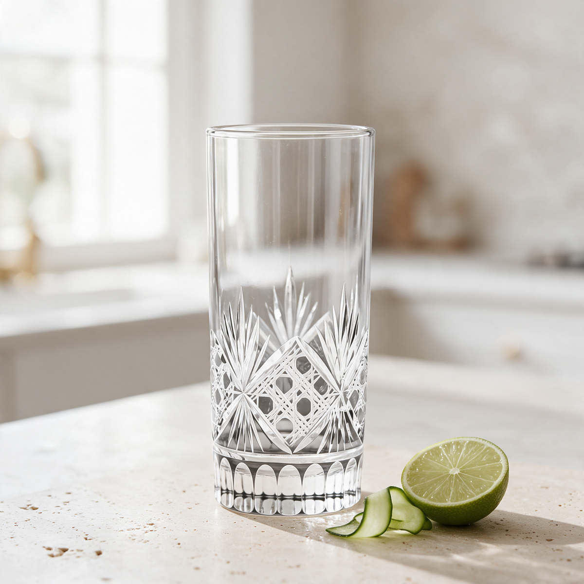 Victorian Cut HighBall Glass