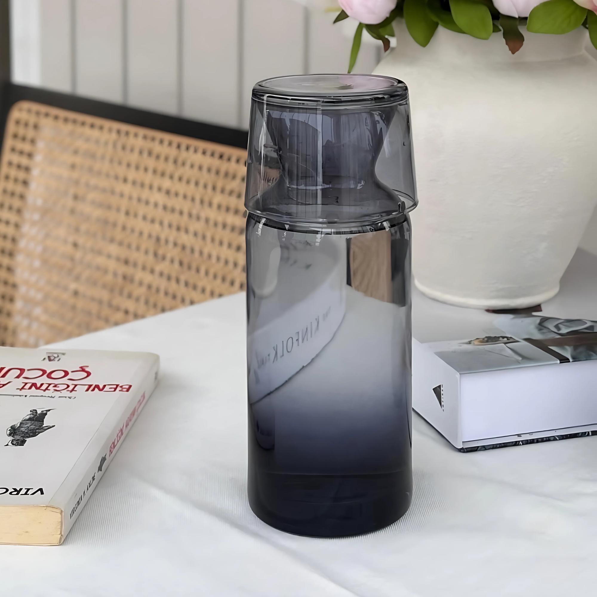 Colored Bedside Carafe (8 Color Options) - Margerie Crystal USA