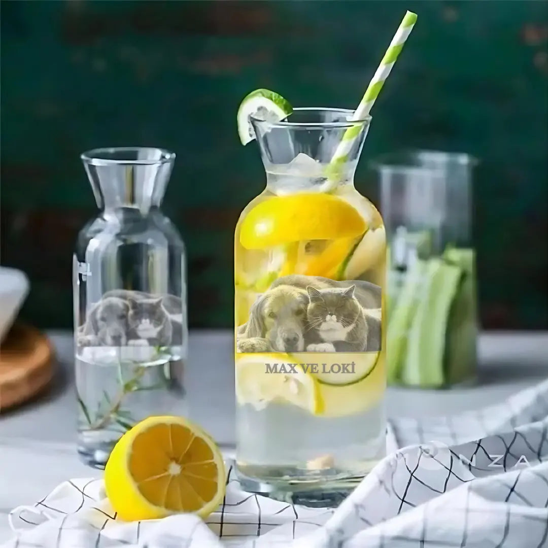 Personalized Bedside Water Carafe - Margerie Crystal USA