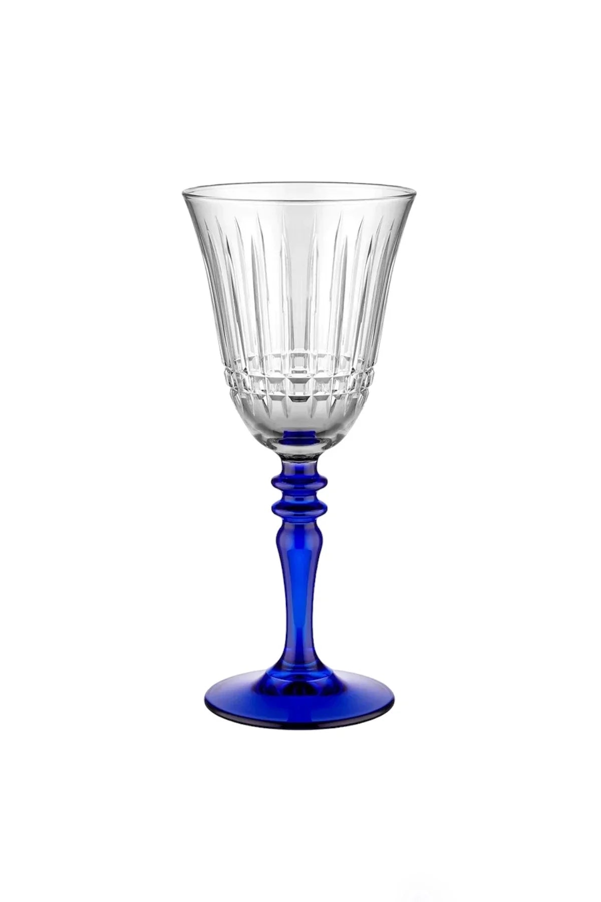 Luna Hybrid Cut Crystal Wine Glasses - Set Of 2 - Margerie Crystal USA