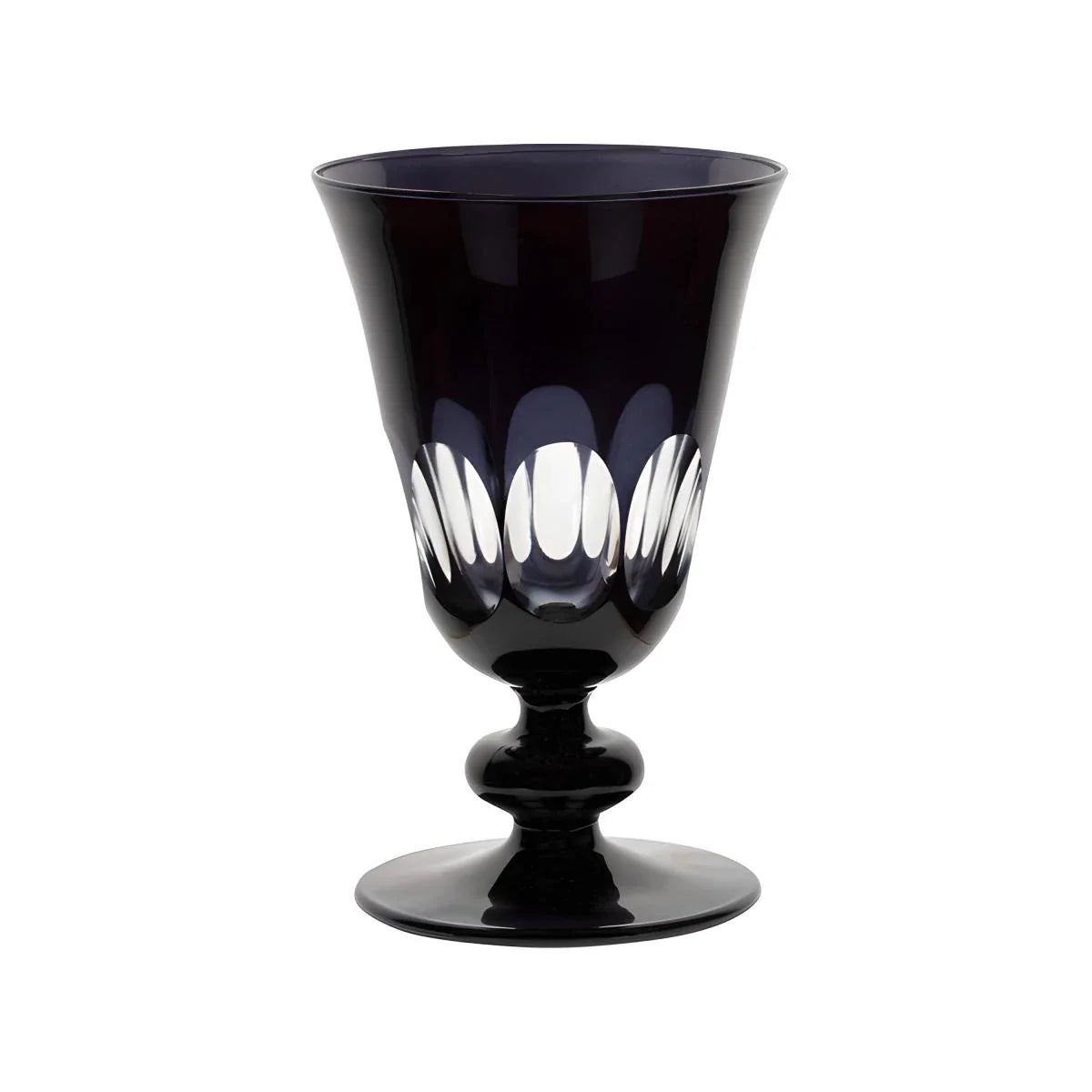 Nora Cut Crystal Wine Goblet - Set Of 2 - Margerie Crystal USA