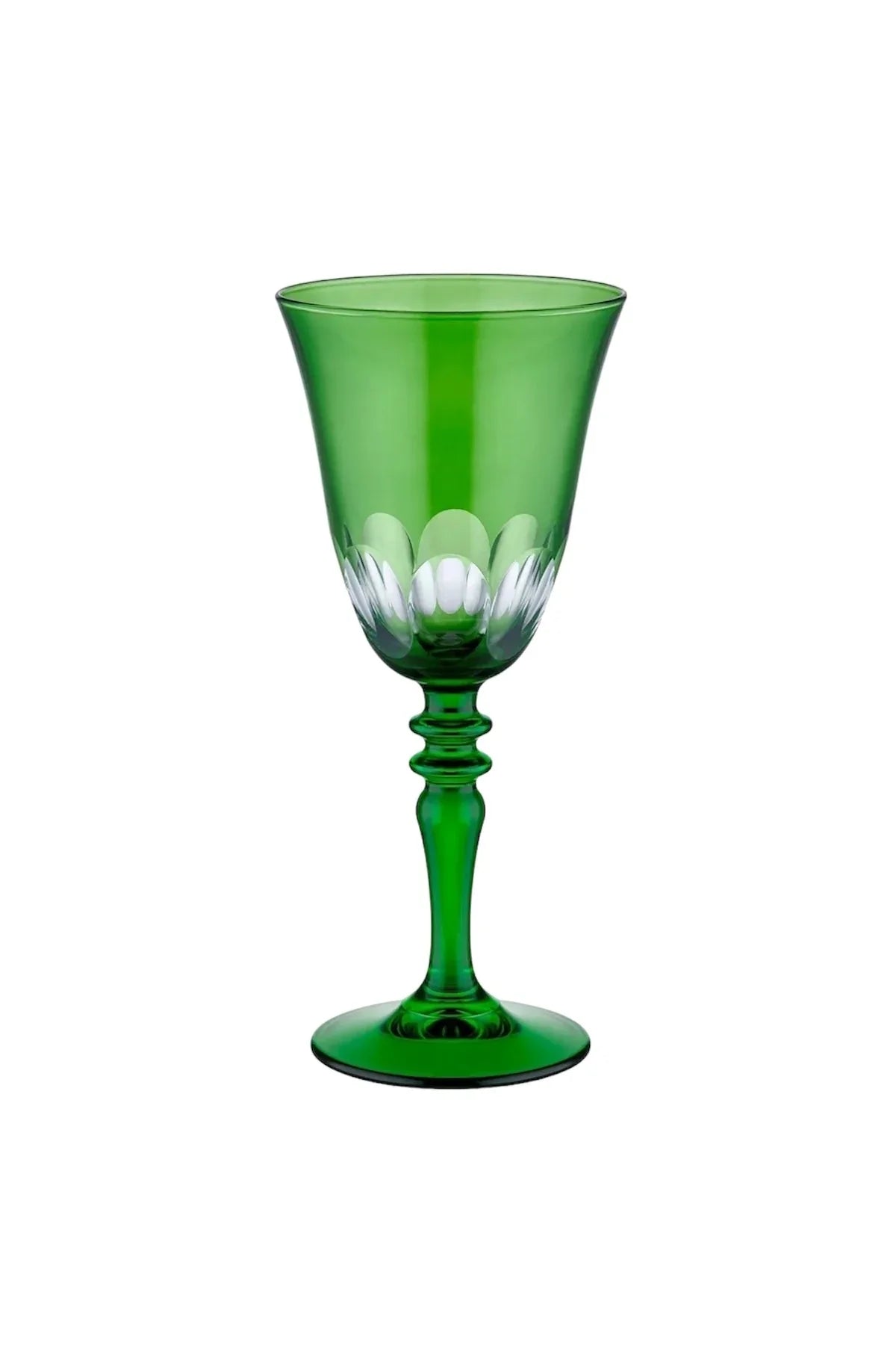 Nora Cut Crystal Wine Glasses - Set Of 2 - Margerie Crystal USA