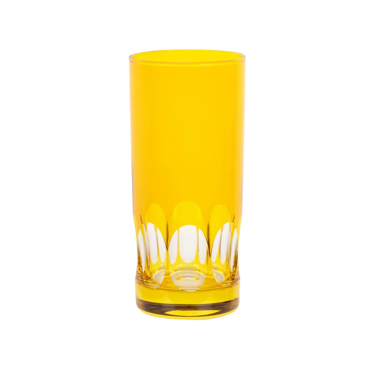 Verre long drink en cristallin taillé Nora