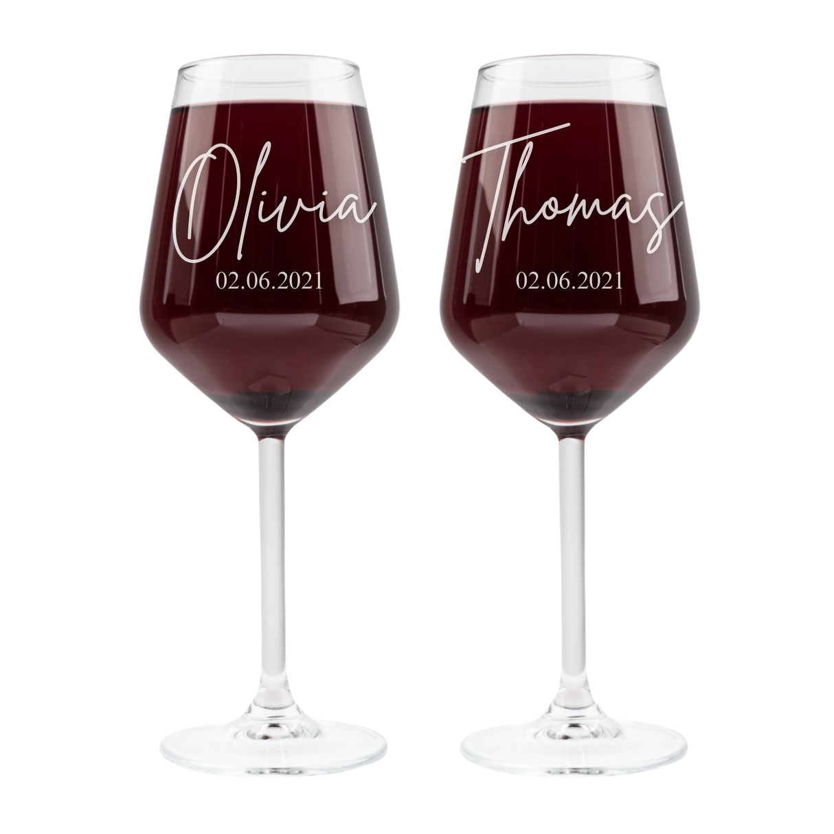 Personalized Wine Glasses - Set Of 2
