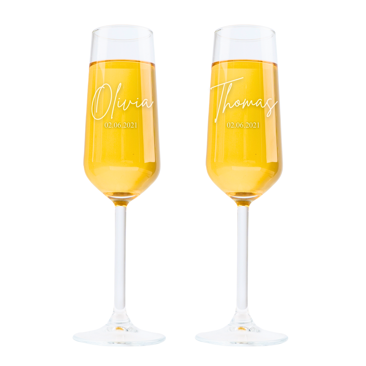 Personalized Champagne Flutes - Set Of 2
