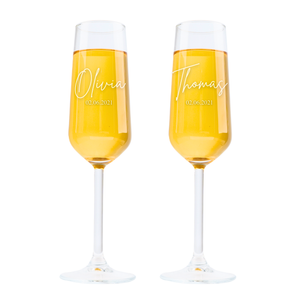 Personalized Champagne Flutes - Set Of 2