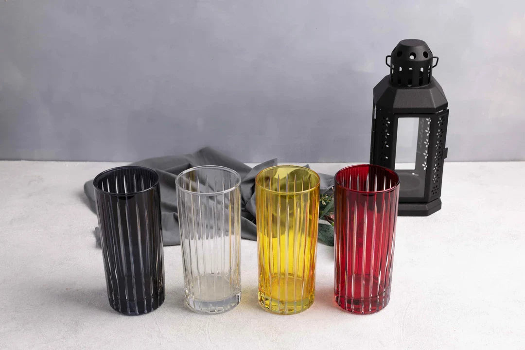 Stella Cut Crystal Highball Glasses - Set Of 2 - Margerie Crystal USA