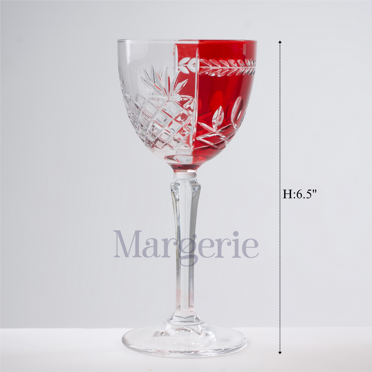 Verre à cocktail en cristallin taillé Aurel Hybrid - Margerie Crystal