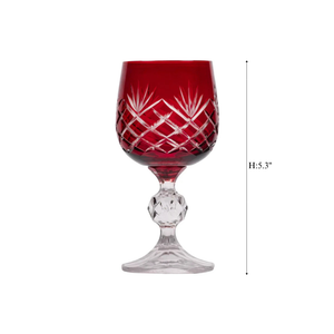 Ara Cut Crystal Wine Goblet