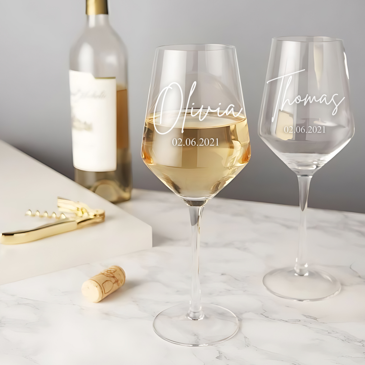 Personalized Wine Glasses - Set Of 2