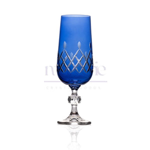 Aria Cut Crystal Champagne Flutes