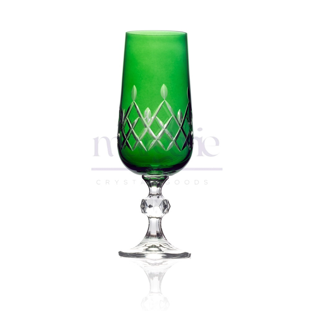 Aria Cut Crystal Champagne Flutes